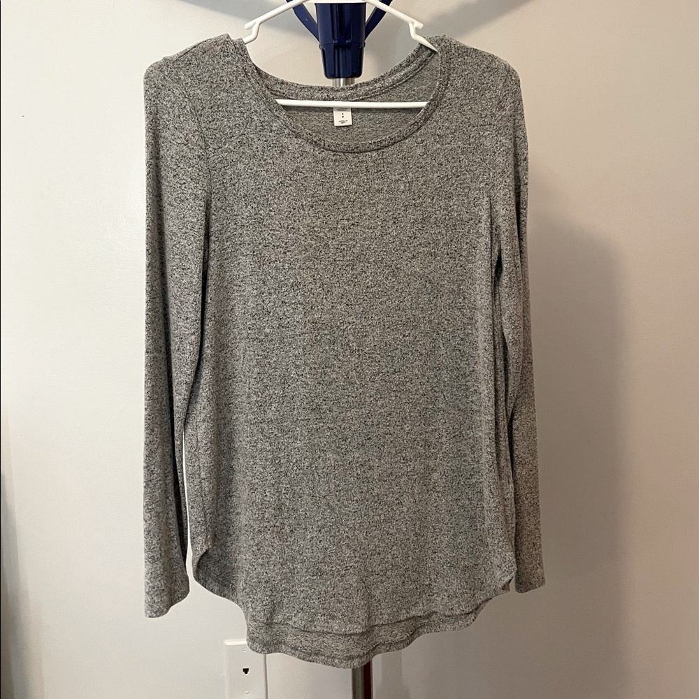 Old Navy Gray Plush Long Sleeve Top